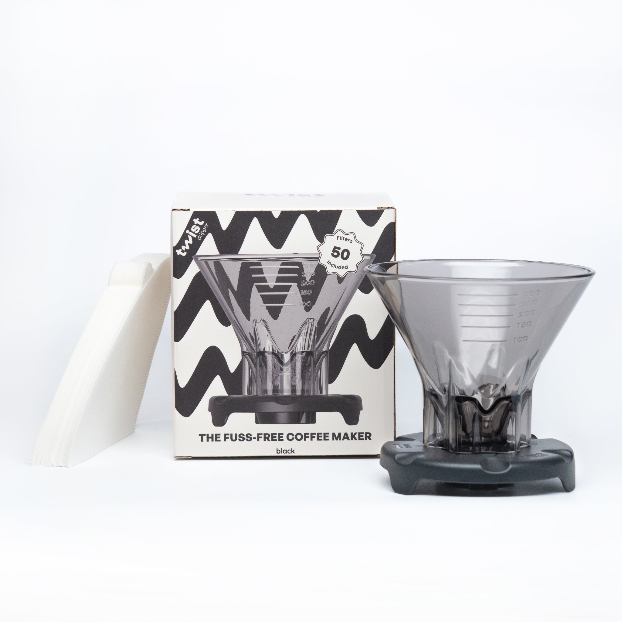 Twist Dripper Coffee Maker + 50 Filters.