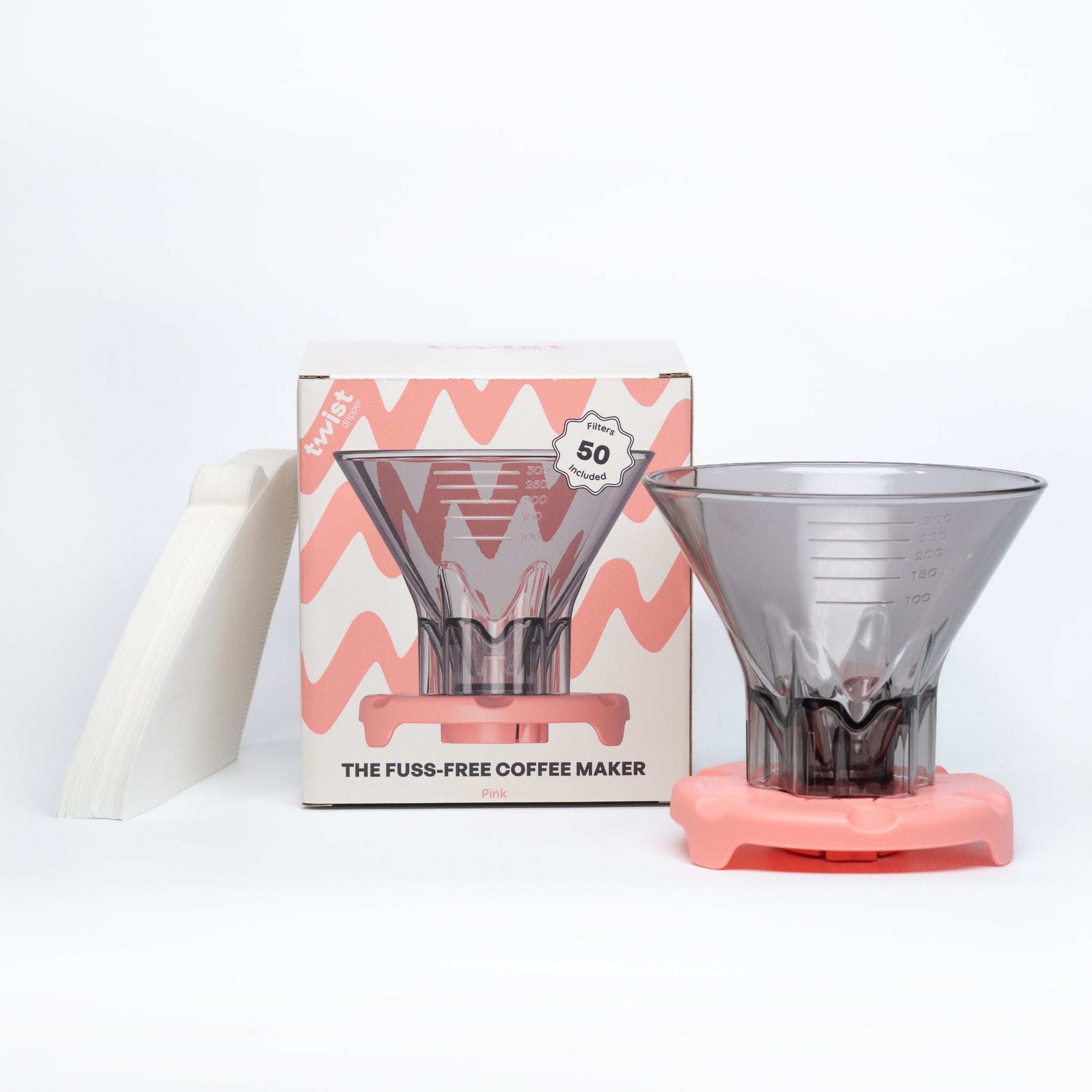 Twist Dripper Coffee Maker + 50 Filters.